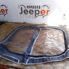 Occasion : Toile pour porte en toile gauche simili cuir blanc pour Jeep CJ5, CJ6