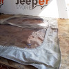 Occasion : Toile pour porte en toile droite simili cuir blanc pour Jeep CJ5, CJ6