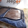 Occasion : Toile pour porte en toile droite simili cuir blanc pour Jeep CJ5, CJ6