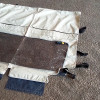 Occasion : Windjammer rideau arrière simili cuir blanc pour Jeep CJ5