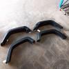 Occasion : Lot de 4 elargisseurs d'aile (2 avant + 2 arrière) noirs en plastique/fibre pour Jeep Wrangler JK