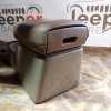 Occasion : Console centrale beige avec accoudoir en cuir marron pour Jeep Grand Cherokee ZJ, ZG