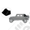 Partie 2/2 FASTBACK - Bâche JK Fastback Windows U4 SUNTOP, couleur Black Diamond, pour Wrangler JK 4 portes
