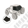 Partie 2/2 FASTBACK - Bâche JL Fastback Windows U2 SUNTOP, couleur Green Military (khaki), pour Wrangler JL 2 portes