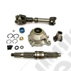Kit Slip Yoke Mega Short + Arbre à double croisillons arrière pour NP231 - Jeep Wrangler YJ et TJ
