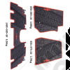 Kit tapis caoutchouc avant et arrière pour Jeep Wrangler JK (2 portes)