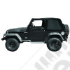 Bâche Suntop Fastback Top U2 - Couleur: noir (Black Diamond) - Jeep Wrangler TJ