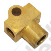 Raccord en T pour tube rigide sur pont avant ou arrière pour Jeep Willys MB, CJ2A, CJ3A, CJ3B, CJ5, M38, M38-A1, CJ6, C101, C104, CJ7, FC150, FC170, Willys Pickup - JO637432 / WO637432
