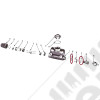 WO637606/4 Kit de 2 joints cuivre sortie de maître cylindre de frein (grand entre maître cylindre et raccord en T et petit entre raccord en T et vis creuse) Jeep Willys MB, GPW, M38, M38-A1, M201, CJ2A, CJ3B