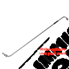 Tube rigide frein (conduite maître cylindre pont avant) Jeep Willys MB, GPW, M38, M38-A1, M201, CJ2A