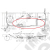 Tube rigide frein, (conduite maître cylindre pont arrière) Jeep Willys MB, GPW, M38, M38-A1, M201, CJ2A