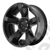 Jante alu KMC 811 (noir) 8x17 - 5x114.3 - ET: +35