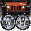 Kit de 2 phares à LED (modèle V) pour Jeep Wrangler JL