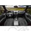 Kit enjoliveurs intérieur de tableau de bord (avec boite auto) (en plastique gris) pour Jeep Wrangler JK 2 portes