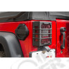 Kit protections de feux arrière couleur noire Jeep Wrangler JK