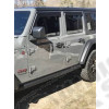 Kit de 4 déflecteurs de vitres (couleur noir mat) pour Jeep Wrangler JL Unlimited (4 portes)