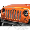 Grille de protection de radiateur moteur en acier noir pour Jeep Wrangler JK