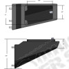 Embouts latéraux pour pare chocs avant XHD (avec OU sans support de treuil) - Jeep CJ7, Wrangler YJ et Wrangler TJ - 11540.43