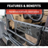 Kit demi portes tubulaire en aluminium pour Jeep Wrangler TJ