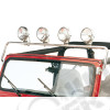 Rampe de lampes portées acier inox pour Jeep CJ ou Wrangler YJ