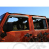 Kit de 4 déflecteurs de vitres (couleur noir mat) pour Jeep Wrangler JK Unlimited (4 portes)