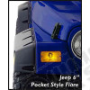 Kit de 4 Elargisseurs d'ailes BUSHWACKER (Pocket Style) Largeur: 15.50cm Jeep Wrangler TJ