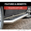 Kit de marchepieds en aluminium poli et inox - Jeep Grand Cherokee WL / WK2 - 2051867 / 2051139