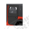 Kit demi portes en toile en deux parties séparables arrière pour Jeep Wrangler JK Unlimited, couleur: Black Diamond