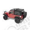 Bâche Supertop avec fenêtres teintées - Couleur : Black Diamond - Jeep Wrangler JK (2 portes)