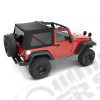 Bâche Supertop avec fenêtres teintées - Couleur : Black Twill - Jeep Wrangler JK (2 portes)