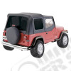 Bâche complète avec fenêtres teintées et fenêtres de demi-portes avant couleur : Black - Jeep Wrangler YJ - 68215