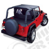 Kit housses d'arceau de sécurité couleur: noir pour Jeep Wrangler TJ