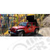 Bâche électrique Squareback by MyTop, Couleur : Burgundy (Bordeaux) pour Jeep Wrangler JL (2 portes)