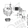 Durite d'admission d'air pour boite à air moteur 2.8L CRD - Jeep Cherokee Liberty KK - 4880269AA