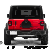 Support de plaque et caméra pour suppression roue de secours pour Jeep Wrangler JL - 4838500