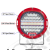 Kit 2 phares LED (diamètre : 7") couleur cadre rouge