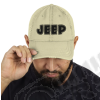 Casquette Jeep, couleur beige écrit Jeep en noir