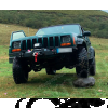 Pare chocs avant acier avec porte treuil (modèle EXT) Rock Army Jeep Cherokee XJ