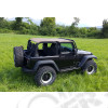 Bâche complète Suntop Fastback Top U2 - Couleur : noir (Black Diamond) - Jeep Wrangler JL (2 portes)