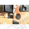 Mirror Relocation Bracket Kit, Textured Black 07-18 Jeep Wrangler JK