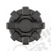 Elite Fuel Cap, Black, Aluminum 01-18 Jeep Wrangler TJ/LJ/JK