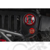 Elite Euro Guard Kit, Headlight, Red 07-18 Jeep Wrangler JK/JKU