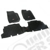 All Terrain Floor Liner Kit, Black; 07-18 Jeep Wrangler JK, 4 Door