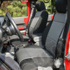 Seat Cover Kit, Black/Gray; 07-10 Jeep Wrangler JK, 2 Door