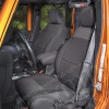 Seat Cover Kit, Black; 11-18 Jeep Wrangler JK, 2 Door