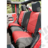 Seat Cover Kit, Black/Red 11-18 Jeep Wrangler JK, 2 Door
