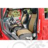 Seat Cover Kit, Black/Tan; 11-18 Jeep Wrangler Unlimited JKU, 4 Door
