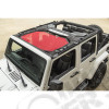Eclipse Sun Shade, Front, Red 07-18 Jeep Wrangler JK