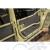 Tube Door Cover Kit, Front, Pair, Black 07-18 Jeep Wrangler JK/JKU