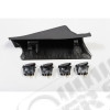 Switch Pod Kit, A-Pillar, 4 Switches, Black, LHD 11-18 Wrangler JK